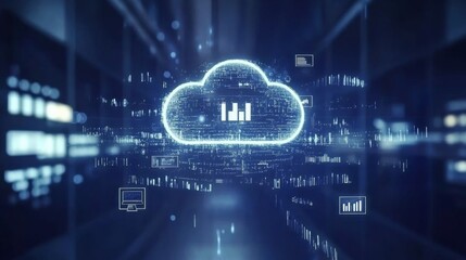 Hybrid Cloud Data Flow Visualization Concept