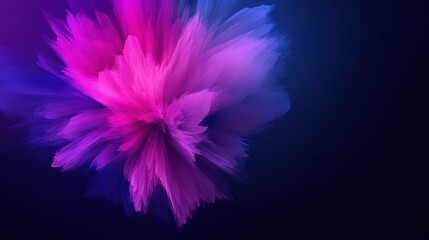 Obraz premium Vibrant Abstract Explosion of Pink and Purple Hues on Dark Background