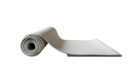 This image showcases a rolled-up yoga mat, ideal for promoting fitness, wellness, and yoga practices, perfect for blogs, advertisements, and social media posts..