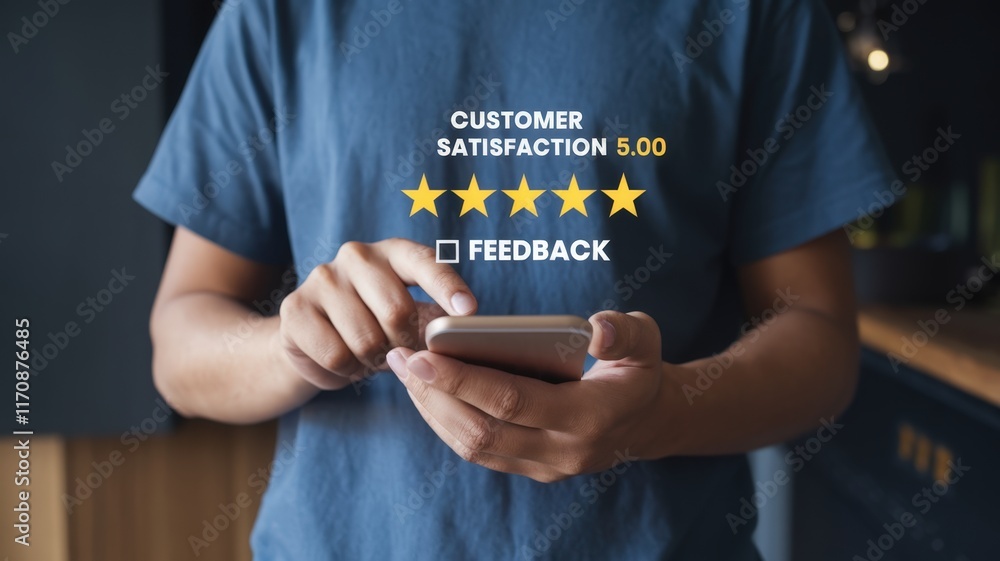 Aufkleber In-depth Customer Satisfaction Survey Concept with Various Feedback Methods to Enhance Business Operations and Consumer Relations