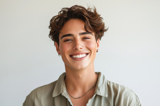 Confident Transgender Man Smiling Warmly
