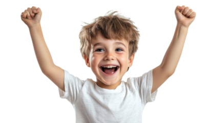 A Young Boy with a Joyful Expression Capturing the Essence of Childhood Happiness in a Bright and Cheerful Setting for Various Usage.