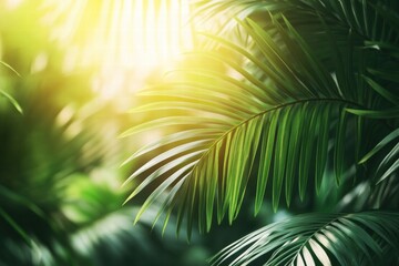 A leafy green plant with a bright sun shining on it
