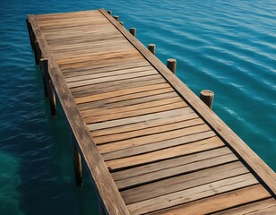 Fototapeta premium A charming pier along the lakefront