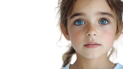 A Young Girl with a Look of Awe and Wonder Capturing the Essence of Childlike Curiosity and Exploration, Perfect for Education and Inspirational Themes.