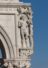 Fototapeta premium Venice, Italy - Doge's Palace. A scene from Paradise