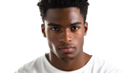 A young man showcasing determination and focus, perfect for motivational content or discussions about achieving goals, success mindset, and personal growth..