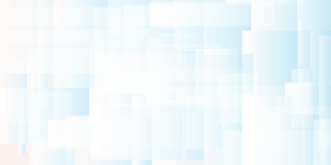 Abstract background of translucent rectangles in white and light blue colors abstract gradient geometry grid background