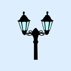 Obraz premium simple icon for garden lighting