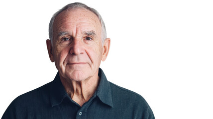 Portrait of an Elderly Man Radiating Pride and Contentment, Perfect for Celebrating the Wisdom and Experience of Aging in Visuals.