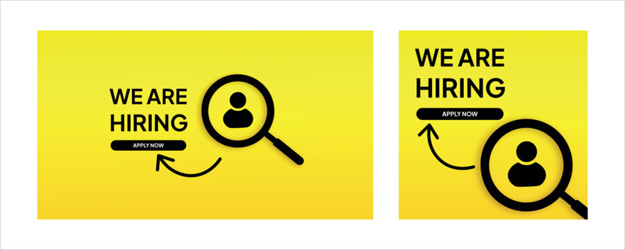 we are hiring, apply now, looking for people, twink smile face