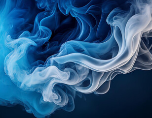 Obraz premium White smoke or fog flowing across the floor creates a mysterious and ethereal atmosphere. This effect is perfect for enhancing the ambiance of theatrical productions, photo shoots, or special events