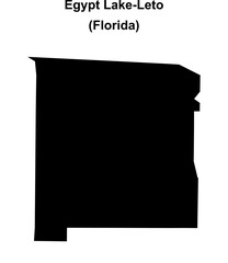 Egypt Lake-Leto (Florida) blank outline map