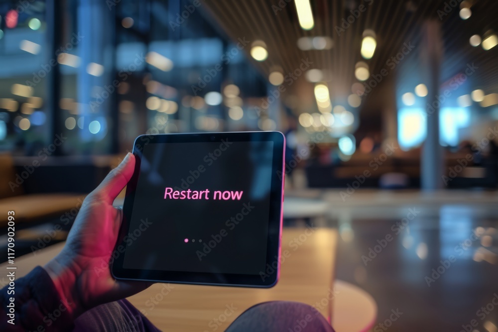 Poster restart your device for enhanced performance