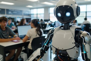 Robot Assisting Students in Innovative Classroom Setting
