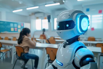 Robot Assisting Teacher in Modern Classroom Environment
