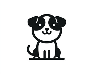 Naklejka premium dog with bone