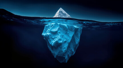 Obraz premium depiction of a surreal iceberg