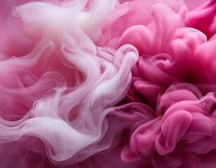 Fototapeta premium close up swirling pink and white smoke background