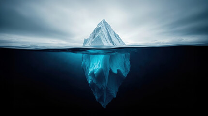 Obraz premium depiction of a surreal iceberg