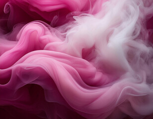 Obraz premium close up swirling pink and white smoke background