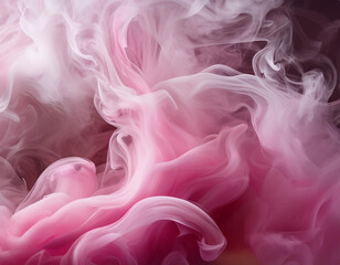 Fototapeta premium close up swirling pink and white smoke background