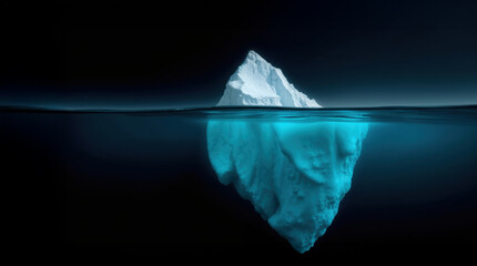 Obraz premium depiction of a surreal iceberg