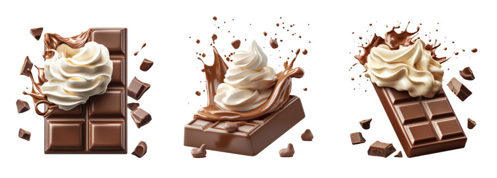 Chocolate Delight with Splash and Whipped Cream
