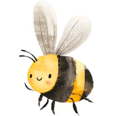 Happy honey bee clipart