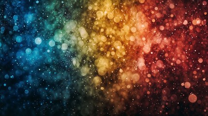 Fototapeta premium Bright and colorful abstract background with gradient and bokeh effects in vivid hues