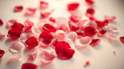 Valentine's Day Rose Petals Background