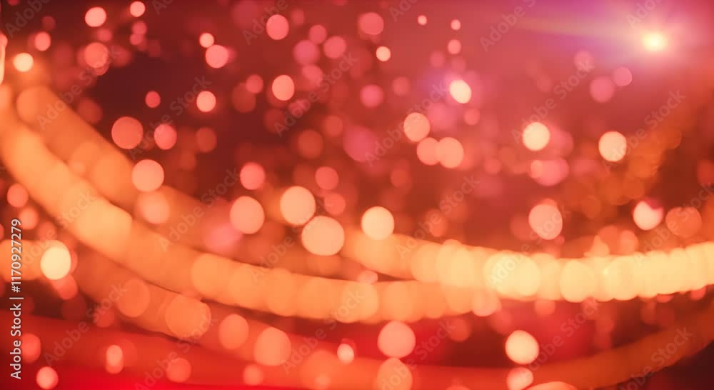 Aufkleber lights digital defocused festive ai sparkles gold image design background background abstract red va