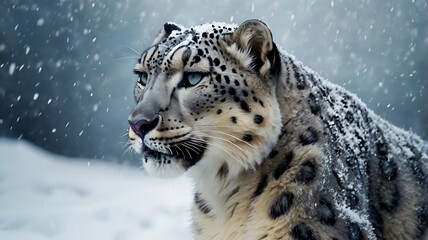 Fototapeta premium snow leopard
