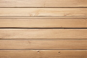 Fototapeta premium Wooden planks displaying natural grain and texture, laid in a horizontal pattern on a light background. Concept of construction, design, and nature. Ai generative.