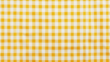 Yellow Gingham Fabric Texture Background - Bright/bold colors