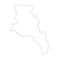 Catamarca province blank outline map