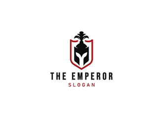 Knight emperor logo design. The emperor logo