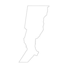 Santa Fe province blank outline map