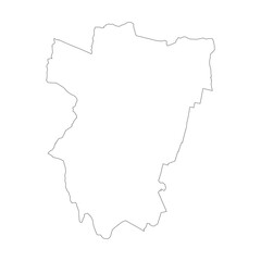Tucuman province blank outline map