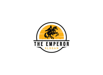Knight emperor logo design. The emperor logo