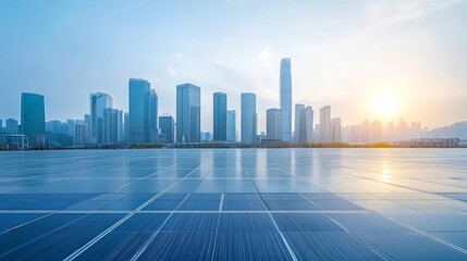 Obraz premium Futuristic Urban Energy Systems at Daylight