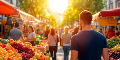 Obraz premium vegetables on the market