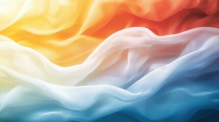 Obraz premium a close up of a colorful fabric with a blue background