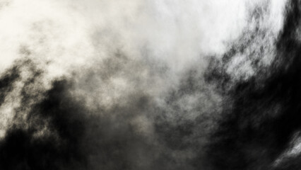 White fog or smoke on black background.	
	