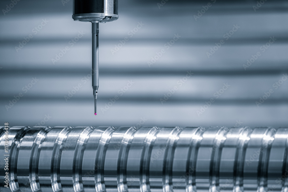 Poster quality control on milling cnc machine, coordinate measuring machine, quality control machine