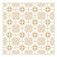 Fototapeta premium Isolated chinese pattern with traditional designs. Oriental asian traditional chinese patterns decoration element. Vector illustration.