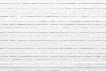 White brick wall featuring a clean and minimalistic texture, organized bricks, and subtle grout lines on a bright, simple background. Contemporary design concept. Ai generative.