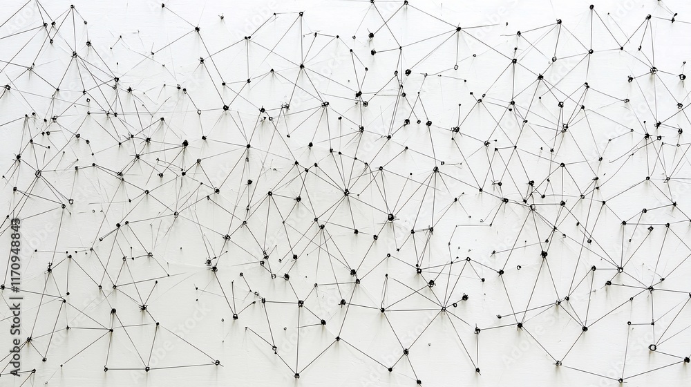 Poster abstract network connection concept.