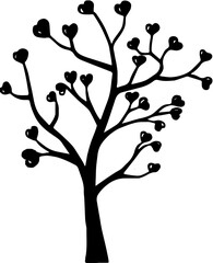 tree with hearts