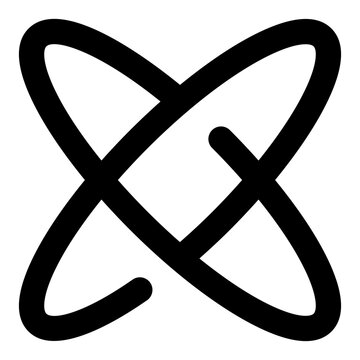 Atom molecule icon